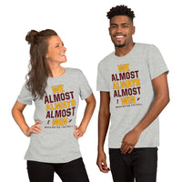 Funny Washington Football Fanatic Shirt: Ideal Gifts for Him & Her, Football Fans - We Almost Always Almost Win Shirt - Athletic Heather, Unisex