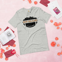 New Orleans Skyline Football Fanatic Vintage Graphic T-Shirt: Gift Ideas for Him & Her, Football Fans - Retro Game Day Shirt - Athletic Heather