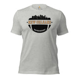 New Orleans Skyline Football Fanatic Vintage Graphic T-Shirt: Gift Ideas for Him & Her, Football Fans - Retro Game Day Shirt - Athletic Heather