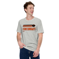 Cincinnati, Ohio Football Fanatic Vintage Graphic Shirt: Ideal Gifts for Him & Her, Football Fans - Game Day Shirt - Athletic Heather