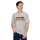 Cleveland, Ohio Football Fanatic Vintage Graphic Shirt: Ideal Gifts for Him & Her, Football Fans - Game Day Shirt - Athletic Heather