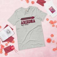 Arizona Est.1898 Football Fanatic Vintage Graphic Shirt: Ideal Gifts for Him & Her, Football Fans - Game Day Shirt - Athletic Heather