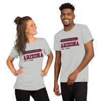 Arizona Est.1898 Football Fanatic Vintage Graphic Shirt: Ideal Gifts for Him & Her, Football Fans - Game Day Shirt - Athletic Heather, Unisex