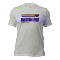 Baltimore, Maryland Football Fanatic Vintage Graphic Shirt: Ideal Gifts for Him & Her, Football Fans - Game Day Tee - Athletic Heather