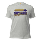 Baltimore, Maryland Football Fanatic Vintage Graphic Shirt: Ideal Gifts for Him & Her, Football Fans - Game Day Tee - Athletic Heather