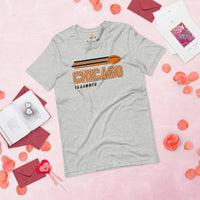 Chicago, Illinois Football Fanatic Vintage Graphic Shirt: Ideal Gifts for Him & Her, Football Fans - Game Day Shirt - Athletic Heather