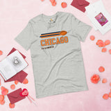 Chicago, Illinois Football Fanatic Vintage Graphic Shirt: Ideal Gifts for Him & Her, Football Fans - Game Day Shirt - Athletic Heather