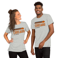 Chicago, Illinois Football Fanatic Vintage Graphic Shirt: Ideal Gifts for Him & Her, Football Fans - Game Day Shirt - Athletic Heather, Unisex