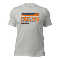 Chicago, Illinois Football Fanatic Vintage Graphic Shirt: Ideal Gifts for Him & Her, Football Fans - Game Day Shirt - Athletic Heather