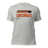 Cincinnati, Ohio Football Fanatic Vintage Graphic Shirt: Ideal Gifts for Him & Her, Football Fans - Game Day Shirt - Athletic Heather