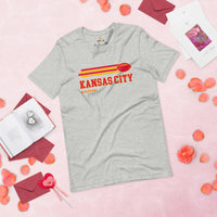 Kansas City, Missouri Football Fanatic Vintage Graphic Shirt: Ideal Gifts for Him & Her, Football Fans - Retro Style Game Day Shirt - Athletic Heather
