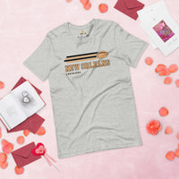 New Orleans, Louisiana Football Fanatic Vintage Graphic Shirt: Gifts for Him & Her, Football Fans - Game Day Shirt - Athletic Heather