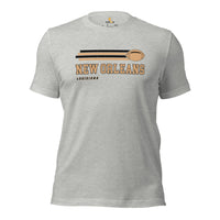 New Orleans, Louisiana Football Fanatic Vintage Graphic Shirt: Gifts for Him & Her, Football Fans - Game Day Shirt - Athletic Heather