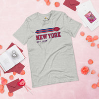New York Est.1925 Football Fanatic Vintage Graphic Shirt: Gifts for Him & Her, Football Fans - Retro Game Day Shirt - Athletic Heather