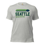 Seattle, Washington Football Fanatic Vintage Graphic Shirt: Ideal Gifts for Him & Her, Football Fans - Game Day Tee - Athletic Heather