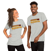 Washington Est.1932 Football Fanatic Vintage Graphic Shirt: Ideal Gifts for Him & Her, Football Fans - Game Day Tee - Athletic Heather, Unisex