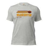 Washington Est.1932 Football Fanatic Vintage Graphic Shirt: Ideal Gifts for Him & Her, Football Fans - Game Day Tee - Athletic Heather