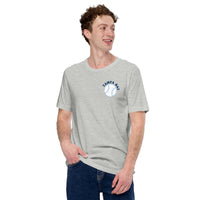 Retro Tampa Bay Baseball Emblem Fanatic T-Shirt: Gift Ideas for Him & Her, Baseball Enthusiasts & Lovers - Game Day Tee - Athletic Heather, Front