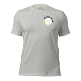 Retro Milwaukee Baseball Emblem Fanatic T-Shirt: Gift Ideas for Him & Her, Baseball Enthusiasts & Lovers - Game Day Tee - Athletic Heather, Front
