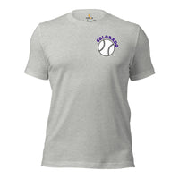 Retro Colorado Baseball Emblem Fanatic T-Shirt: Gift Ideas for Him & Her, Baseball Enthusiasts & Lovers - Game Day Tee - Athletic Heather, Front
