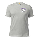 Retro Colorado Baseball Emblem Fanatic T-Shirt: Gift Ideas for Him & Her, Baseball Enthusiasts & Lovers - Game Day Tee - Athletic Heather, Front