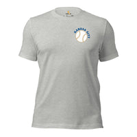 Retro Kansas City Baseball Emblem Fanatic T-Shirt: Gift Ideas for Him & Her, Baseball Enthusiasts & Lovers - Game Day Tee - Athletic Heather, Front