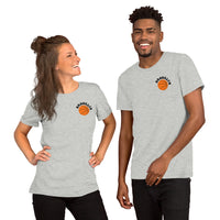 Bday & Christmas Gift Ideas for Basketball Lover, Coach & Player - Senior Night, Game Outfit - Brooklyn B-ball Fanatic Tee - Athletic Heather, Front, Unisex