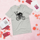 Cycling Gear - Mountain Bike Clothes - MTB Biking Attire, Outfits, Apparel - Gifts for Cyclists - Retro Octopus Tee - Athletic Heather