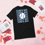 Retro Tampa Bay Baseball Emblem Fanatic T-Shirt: Gift Ideas for Him & Her, Baseball Enthusiasts & Lovers - Vintage Game Day Shirt - Black, Back