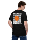 Bday & Christmas Gift Ideas for Basketball Lover, Coach & Player - Senior Night, Game Outfit & Attire - Brooklyn B-ball Fanatic T-Shirt - Black, Back