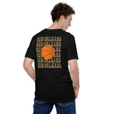 Bday & Christmas Gift Ideas for Basketball Lover, Coach & Player - Senior Night, Game Outfit & Attire - New Orleans B-ball Fanatic Tee - Black, Back