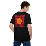 Bday & Christmas Gift Ideas for Basketball Lover, Coach & Player - Senior Night, Game Outfit & Attire - Toronto B-ball Fanatic T-Shirt - Black, Back