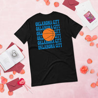 Bday & Christmas Gift Ideas for Basketball Lover, Coach & Player - Senior Night, Game Outfit & Attire - Oklahoma B-ball Fanatic T-Shirt - Black, Back