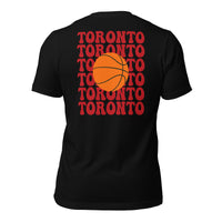 Bday & Christmas Gift Ideas for Basketball Lover, Coach & Player - Senior Night, Game Outfit & Attire - Toronto B-ball Fanatic T-Shirt - Black, Back