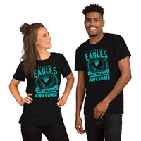 Eagle Aesthetic Shirt - Eagle Spirit & Pride Shirt - Team Mascot Shirt - 4th of July Patriotic Tee - Eagles Are Freakin' Awesome Shirt - Black, Unisex