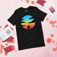 Penguin Waddles Vintage Sunset Aesthetic Shirt - Paul Penguins Fan & Lover Shirt - Team Mascot Shirt - Cottagecore Tee for Nature Lover - Black