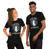 Penguin Waddles Aesthetic Shirt - Paul Penguins Fan & Lover Shirt - Team Mascot Shirt - I'm Not Short I'm Penguin Size Sarcastic Shirt - Black, Unisex