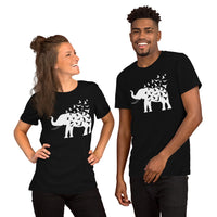 Camping & Bird Watching Shirt - Presents, Gift Ideas for Bird & Nature Lovers, Birdwatchers - Birding Shirt - Elephant Free Birds T-Shirt - Black, Unisex