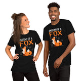 Adorable Red Fox Boho Shirt - Anatomy of A Fox Furry Fandom T-Shirt - Embrace Your Foxy Side - Gift for Fox Lover & Nature Enthusiast - Black, Unisex