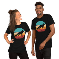 Fox Retro Sunset Aesthetic T-Shirt - Embrace Your Foxy Side - Fursuit, Furry Fandom Tee - Ideal Gift for Fox Lover & Nature Enthusiast - Black, Unisex