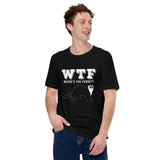 WTF Where's The Ferret Sarcastic T-Shirt - Fuzzy Sable, Weasel Shirt - Gift for Ferret Parents & Lovers - Mustela Rescue & Adoption Tee - Black