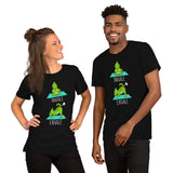 Adorable Chameleon Yoga T-Shit - Reptile Addict & Charm Shirt - Ideal Gift for Lizard Dad/Mom & Owner - Amphibians, Lacertilia Shirt - Black, Unisex