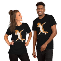 Adorable Dabbing Leopard Gecko T-Shit - Gift for Lizard Dad/Mom & Lovers - Reptile Addict & Charm Shirt - Amphibians, Lacertilia Shirt - Black, Unisex