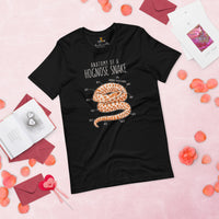 Camping & Snakes Shirt - Ball Python T-Shirt - Gifts for Outdoorsmen, Nature Lovers - Danger Noodle Shirt - Anatomy of Hognose Snake Shirt - Black