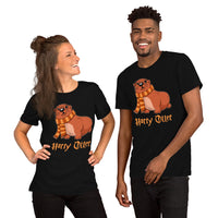 Harry Otter Shirt - Camping & Hunting Shirt - Gifts for Outdoorsmen, Campers, Hunters, Nature & Animal Lovers - Happy, Happier Camper Shirt - Black, Unisex