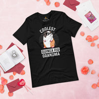 Coolest Guinea Pig Grandma Furry Potato T-Shirt - Cavy Whisperer & Lovers Shirt - Ideal Gift for Hamster, Rodent Grandma & Pet Owners - Black