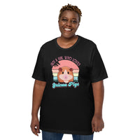 Just A Girl Who Loves Guinea Pigs T-Shirt - Furry Potato Shirt - Cavy Whisperer Shirt - Gift for Rodent & Animal Lovers - Zoology Tee - Black, Plus Size