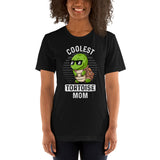 Coolest Tortoise Mom T-Shirt - Loggerhead, Sea & Nautical Turtle Tee - Gift for Turtle Mom & Animal Lovers - Zoo & Safari Shirt - Black