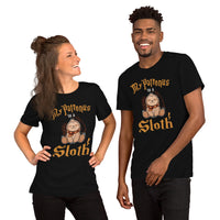 Sloth Lover & Squad T-Shirt - My Patronus Is A Sloth Shirt - Tree-Dwelling Mammal & Rainforest Creature Shirt - Zoo & Safari Shirt - Black, Unisex