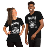 Bisons Are My Spirit Animal T-Shirt - American Buffalo, The Fluffy Cows Shirt - Yellowstone National Park Tee - Gift for Bison Lovers - Black, Unisex